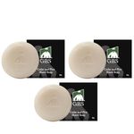 G.B.S Men's Cedar and Pine Shaving Soap 97% All Natural Enriched With Shea Butter and Glycerin, Creates Rich Lather Form, 3 Oz Pack of 3 (Cedar and Pine round Shaving Soap)