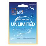 O2 Sim Card with Exclusive Offer - Unlimited 5G Data, Unlimited UK Minutes & Texts, Free Tethering/Hotspots for £29