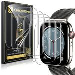 [6 Pack]UniqueMe Designed for Apple Watch Series 6/SE/5/4/SE 2022 44mm Screen Protector, [Upgrade Flexible Film] [Bubble Free] Soft HD TPU Clear Anti-Scratch Film for iWatch 44mm