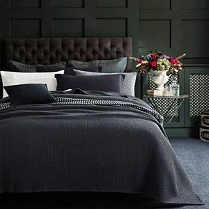 100% Cotton 350gsm Chunky Waffle Blanket (Single, Charcoal)