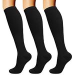 DRESHOW Compression Socks for Men & Women Best Support for Athletic Running Flight Travel Cycling