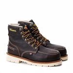 Thorogood 1957 Series 6” Waterproof Steel Toe Work Boots for Men - Full-Grain Leather with Moc Toe, Comfort Insole, and Slip-Resistant Heel Outsole; EH Rated, Briar Pitstop, 12 Wide