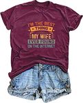 Noffish Men I'm The Best Thing My Wife Ever Found on The Internet Shirt, Burgundy, Large