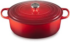Le Creuset Enameled Cast Iron Signature Oval Dutch Oven, 8 qt., Cerise