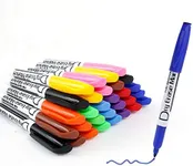 Volcanics Dry Erase Markers Low Odor Fine Whiteboard Markers Thin Box of 30, 10 Colors