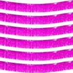 6 Pack 10 Feet Hot Pink Foil Fringe Garland Streamers Metallic Tinsel Banner Wall Hanging Fringe Curtain Glitter Backdrop Banner for Parade Floats Wedding Birthday Bachelorette Pink Party Decorations