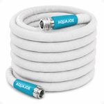 Aqua Joe AJFJH50-58-RV 50-Foot, 5/8" Flexible Inner Core Superlight Marine-Grade FiberJacket RV Hose, Abrasion-Resistant, Tangle Free, Non-Slip Handles, One Pack