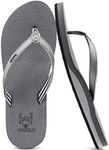 KuaiLu Womens Arch Support Flip Flo