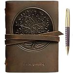 Tree of Life Leather Journal Emboss
