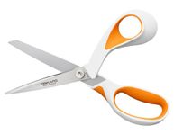 Fiskars 1014579 Scissors RazorEdge Softgrip 21 cm, Stainless Steel Blade/Plastic Handles, Orange