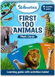 Skillmatics Thick Flash Cards for Toddlers - First 100 Animals, Montessori Toys & Educational Games, Preschool Learning for Kids 1, 2, 3, 4 Years