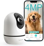 4MP Indoor Security Camera, WUUK 360° Camera Surveillance for Baby Monitor/Pet Camera, 2.4G WiFi Home Security Camera with Motion Detection & Tracking, IR Night Vision, 2-Way Audio, Work with Alexa