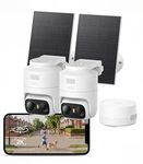 eufy Security eufyCam C37 2-Cam Kit, Security Cameras Wireless Outdoor, 360° AI Tracking with Pan and Tilt, 2K Solar Cameras, HomeBase Mini, Facial Recognition, No Monthly Fee, Colour Night Vision