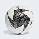 adidas MLS Club Ball - Recreational Soccer Ball with Historic Design, Multiple Colors (White/Black/Iron Metallic, 3)