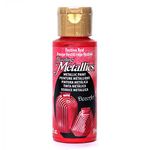 DecoArt Dazzling Metallics 2-Ounce Festive Red Acrylic Paint