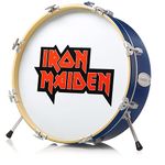 Numskull Iron Maiden Logo 3D Drum Lamp - Desk Lamp for Bedroom, Office, Home, Study, Work - Official Iron Maiden Merchandise