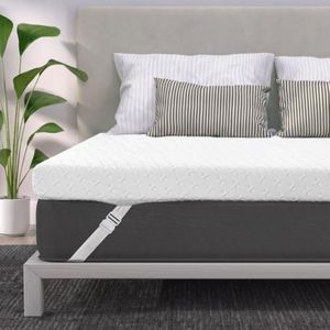 VALUXE 4 Inch Gel Memory Foam Mattress Topper King Size