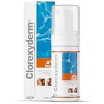 Clorexyderm 4% Foam Mousse - Dry Shampoo for Dogs & Cats - Antibacterial & Antifungal - Dry Itchy Skin Relief – Moisturises, Soothes & Softens Skin & Coat - Easy Alternative to Wet Bathing - 100 ml