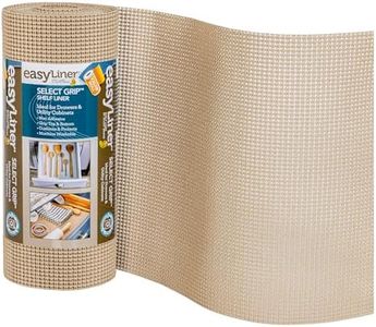 Duck EasyLiner Shelf Liner, Non-Adhesive Select Grip for Drawers and Cabinets, 12 inches x 24 feet, Taupe