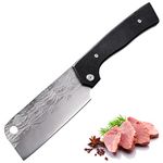 Fubinaty Chef Knife 5 Inch Folding Kitchen Knife Handmade Forged High Carbon Steel Cooking Knives with Black G10 Handle for Home, Camping, BBQ