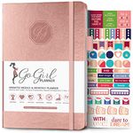 GoGirl Planner and Organizer for Women - A5 Size Weekly Planner, Goals Journal & Agenda to Improve Time Management, Productivity & Live Happier. Undated - Start Anytime, Lasts 1 Year - Rose Gold