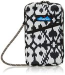 KAVU Essential Case Zip Crossbody Wallet with Rope Strap -Ink Blot