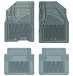 Koolatron Pants Saver Custom Fit 4 Piece All Weather Car Mat for Select Dodge/Ram Models (Grey)