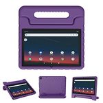 Viahoo Kids Case for Walmart Onn 10.1" Tablet Gen 3 2022 Model 100071485 Shockproof & Kids Proof Foam Cover with Foldable Handle Lightweight Sturdy Durable Case, Purple