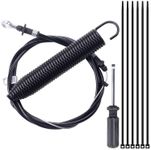 GY22387 PTO Control Cable fit for John Deere Riding Lawn Mower ,Deck Blade Engagement Control Cable for John Deere D100 D105 D110 D120 D125 D130 E100 E110 E120 E130 X105 X106 X107 X125 X126 X127 X145