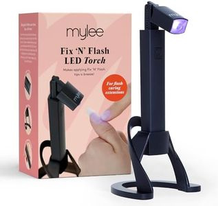 Mylee Fix 'N' Flash LED Torch: Portable Nail Lamp for Gel Polish with Movable Head, USB Rechargeable, Hands-Free Operation – Perfect for Home, Travel and Salon Use