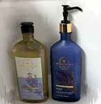 Bath and Body Works Aromatherapy Stress Relief Lavender Vanilla 10 Oz Body Wash & Foam Bath and 6.5 Oz Body Lotion Bundle (Lavender Vanilla) by Bath & Body Works