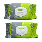 Cature Care by Nature Biodegradable Pet Wipes – Aloe Vera & Neem for Gentle & Effective Cleaning, Natural & Eco-Friendly, 100 Wipes (Pack of 2) for Dogs & Cats