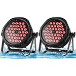 LED Stage Lights IP67 Waterproof Par Lights 180W High Power Outdoor Uplighting, HOLDLAMP RGBW Uplights for Events, DMX Control Sound Activated Strobe Light for Party Bar Church DJ Wedding (1 Pack)