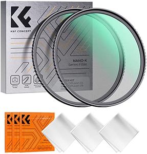 K&F Concept 77mm Black Diffusion 1/4&1/8 Filter kit,Mist Cinematic Effect Filter with Multi-Layer Coatings for Video/Vlog/Portrait Photography -K-Series