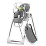 Sweety Fox Folding High Chairs for Babies and Toddlers - with Toy Arch - High Chair with Adjustable Heights and Position - Baby High Chairs 6 Months Plus (Max 15kg)