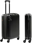 BARA Hardside Expandable Carry-on Luggage with 4 Spinner Wheels, Lightweight Suitcase, Airline Approved Collapsible Trolley for Men and Women, Carry On 20-Inch, Black