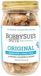 BobbySue's Nuts Original Style, All Natural, Healthy Snack, Gluten Free, Low Sugar, and High Protein Nuts Mix of Almonds, Cashews, Pecans, 8 Oz, 1 Jar