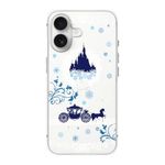 FancyCase Compatible with iPhone 16 Case (6.1inch)-Cute Castle Design with Carriage Style Cartoon Fairy Tale Pattern Flexible TPU Protective Clear Case (Castle&Carriage)