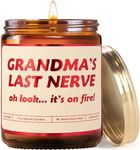 Got You a Little Something Grandma Gifts - Grandma's Last Nerve Vanilla Lavender Scented Candle (9oz) | Funny Birthday Candle for a Cool Grandmother from Grandkids | Christmas Gifts for Grandma