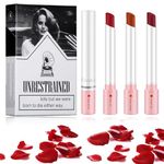 wimony 4 Colors Matte Lipstick Set,Lipstick Sets for Women Long Lasting,Waterproof High Pigmented Velvety Long Lasting Matte Lip Tint,Lipstick Makeup Sets For Women Gifts