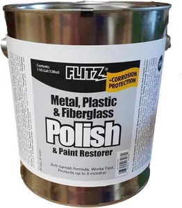 Flitz CA 03588 Blue Metal, Plastic and Fiberglass Polish Paste, 1 Gallon Can