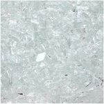 Celestial Ultra Clear, 1/2" Tempered Fire Glass in Diamond Starlight | 10 Pound Jar