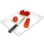 Tempered Glass Cutting Board – Long Lasting Clear Glass – Scratch Resistant, Heat Resistant, Shatter Resistant, Dishwasher Safe. 14 X 18 Inch