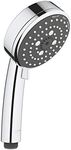 GROHE Vitalio Comfort 100 - Hand Shower 10cm with 3 Spray Options (Rain O², Rain, Massage), Water Saving, Anti-Limescale System, Universal Mounting System, Min. Rec. Pressure 1.0 bar, Chrome, 26092000