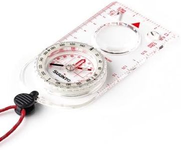 SUUNTO A-30 Boussole Randonnée, Navigation Professionnelle, Compass d'Orientation avec Cordon, étanche, Déclinaison Réglable, Marquages phosphorescents, pour Course Expédition Camping Survie