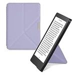 kwmobile Origami Case Compatible with Kobo Aura Edition 2 Case - Slim PU Leather Cover with Stand - Lavender