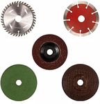 KVA Plus Combo of Wheel Discs 4" (Set of 5) Metal polishing , Metal Grinding Wheel, Marble Cutting, Wood Cutting, Metal Cutting (5 Tools)