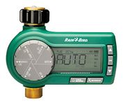 Rain Bird 1ZEHTMRP Premium Pro-Grade Electronic Digital Hose End Timer/Controller, One Zone/Station, Battery Operated, Brass Inlet/Outlet, Green