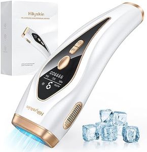 Hikyskin Epilateur Lumiere Pulsee - Profitez D'une Expérience D'épilation Sans Douleur, IPL Épilateur Laser de Glace avec 3 Fonction HR/SC/RA, 9 Niveaux d'énergie et 2 Modes, pour Corps & Visage