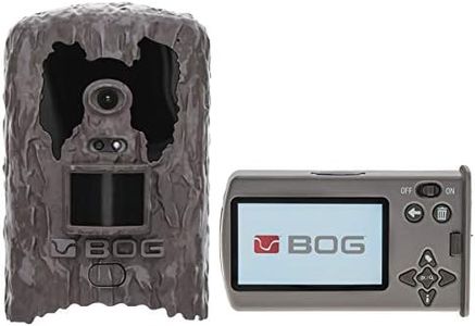 BOG Clandestine Invisible Flash - Fotocamera da gioco da 18 MP con schermo di visualizzazione rimovibile, tag immagine a basso bagliore, attacco albero e video HD per caccia, intrappolamento, gestione